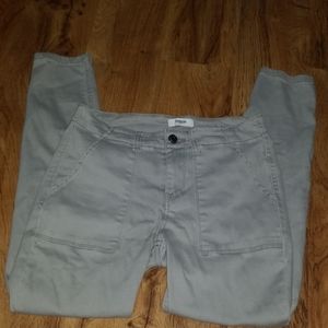 Grey ankle skinny jeans